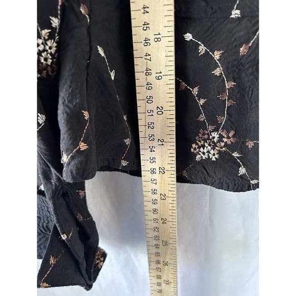 90s Vintage Office Siren Button Up Top Small Celestial Grunge Whimsigoth Fall - Picture 8 of 8